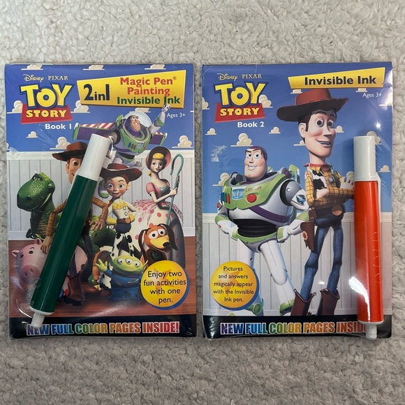 Lee Publications Disney Pixar Other - Lee Publ. Disney Pixar "Toy Story" Inv. Ink + 2in1 Magic Pen Invisible Ink